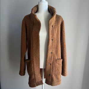 Cozy Brown Sherpa Jacket